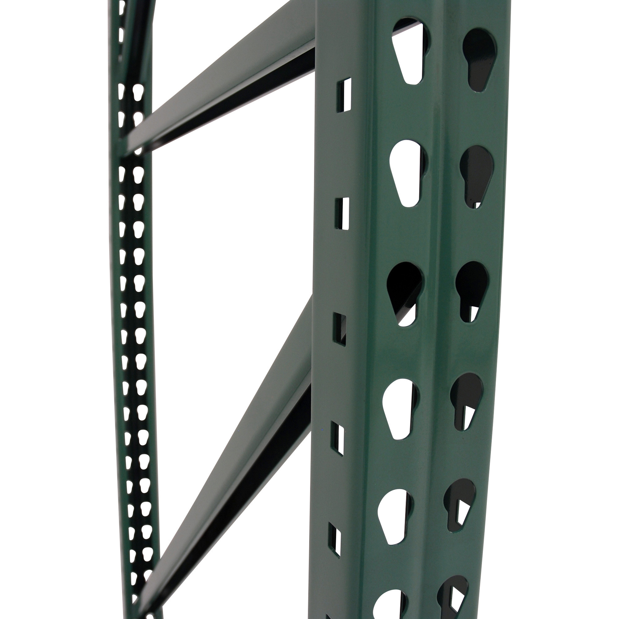 AK Industrial Teardrop Pallet Rack Frame, 42in.D x 96in.H, Model# AK-UFI-096-42